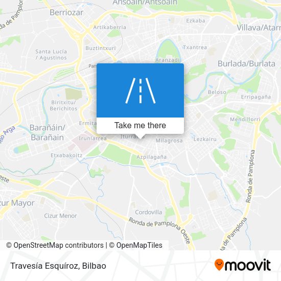 Travesía Esquíroz map