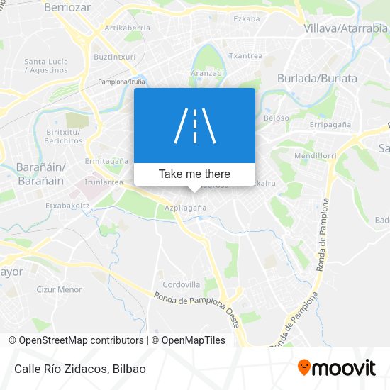 Calle Río Zidacos map