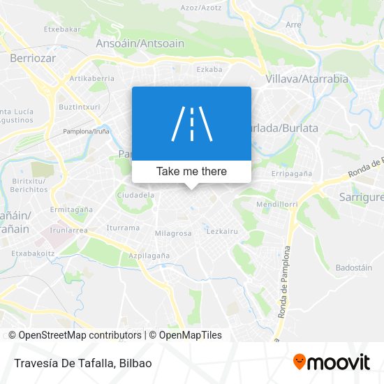 Travesía De Tafalla map
