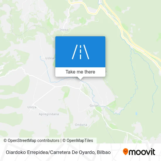 Oiardoko Errepidea / Carretera De Oyardo map