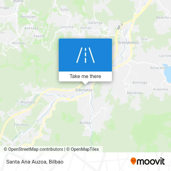 Santa Ana Auzoa map