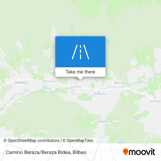 Camino Beraza/Beraza Bidea map