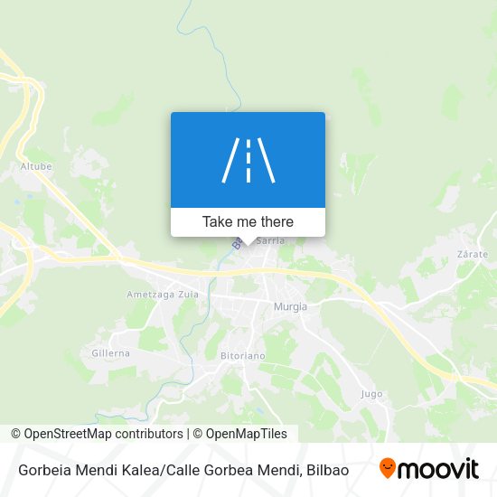 Gorbeia Mendi Kalea / Calle Gorbea Mendi map