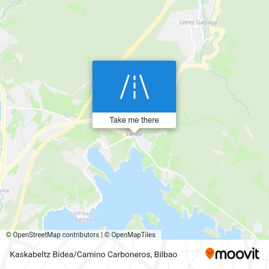 Kaskabeltz Bidea / Camino Carboneros map