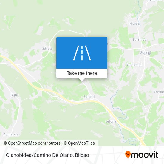 Olanobidea/Camino De Olano map