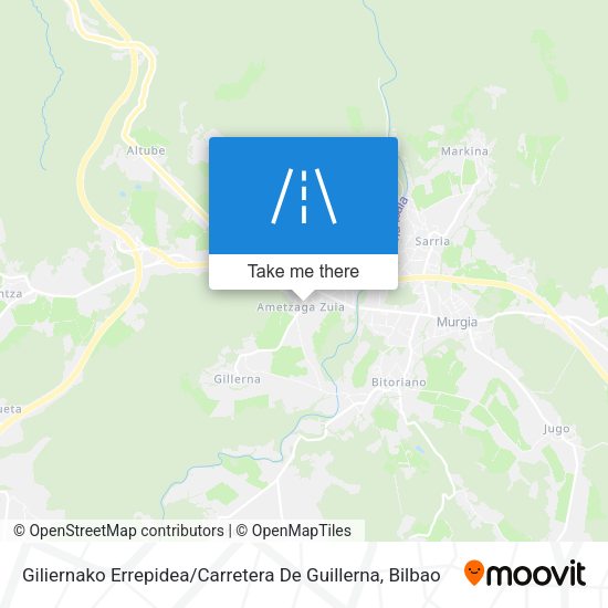 Giliernako Errepidea / Carretera De Guillerna map