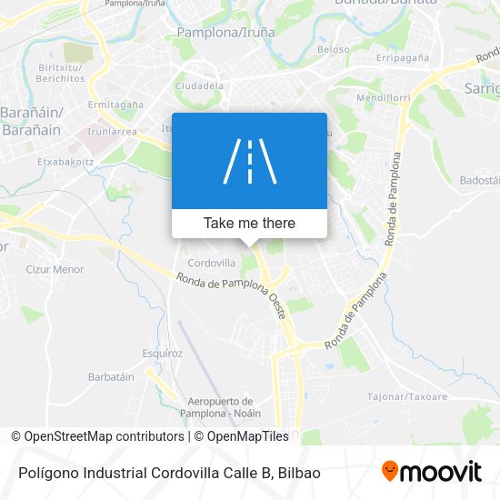 Polígono Industrial Cordovilla Calle B map