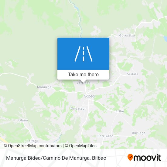 Manurga Bidea / Camino De Manurga map