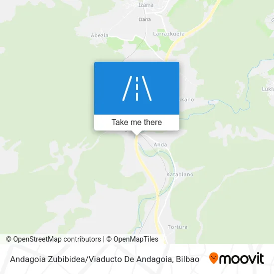 Andagoia Zubibidea / Viaducto De Andagoia map