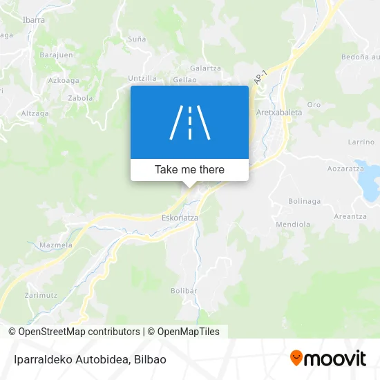 mapa Iparraldeko Autobidea