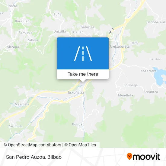 San Pedro Auzoa map