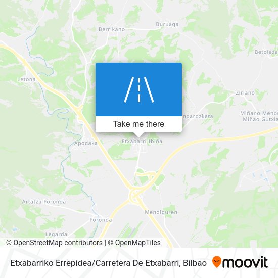 Etxabarriko Errepidea / Carretera De Etxabarri map