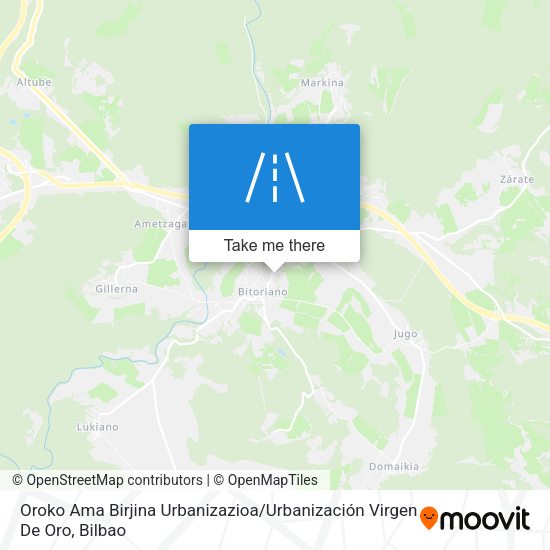 Oroko Ama Birjina Urbanizazioa / Urbanización Virgen De Oro map