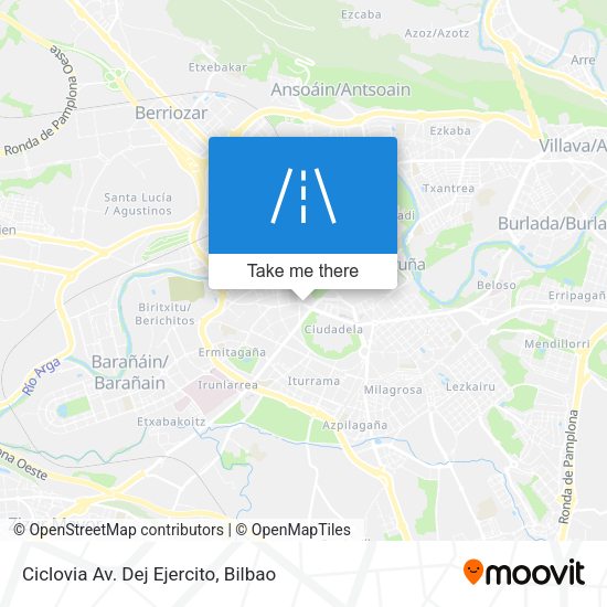 Ciclovia Av. Dej Ejercito map