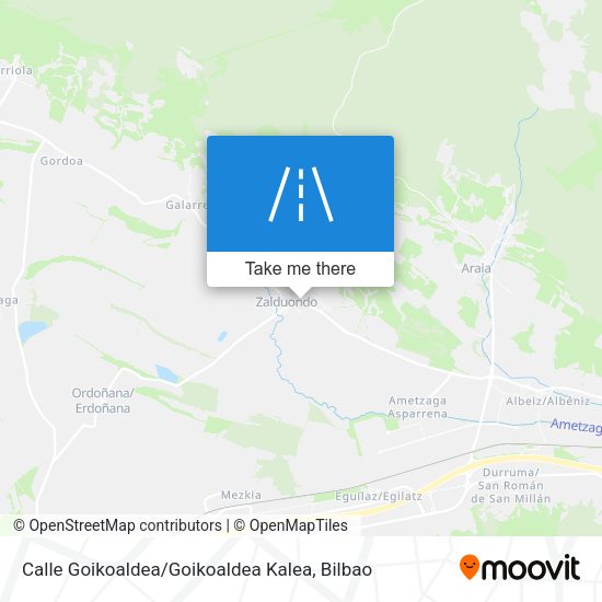 Calle Goikoaldea / Goikoaldea Kalea map