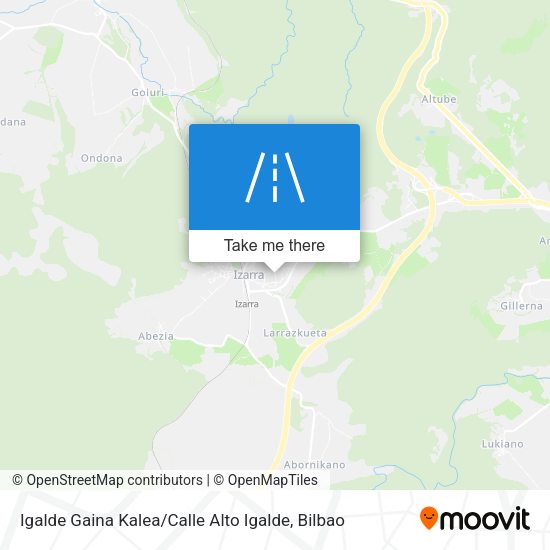 Igalde Gaina Kalea / Calle Alto Igalde map