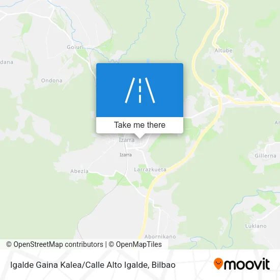 Igalde Gaina Kalea / Calle Alto Igalde map