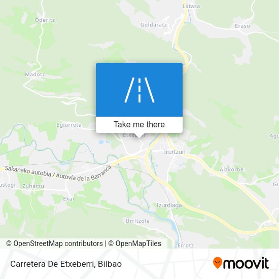 Carretera De Etxeberri map