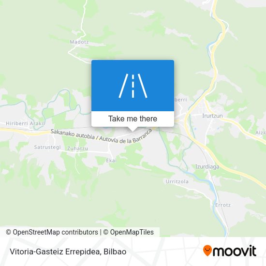Vitoria-Gasteiz Errepidea map