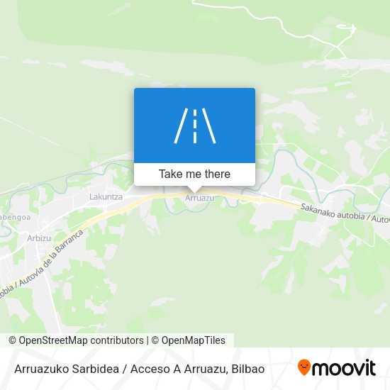 Arruazuko Sarbidea / Acceso A Arruazu map