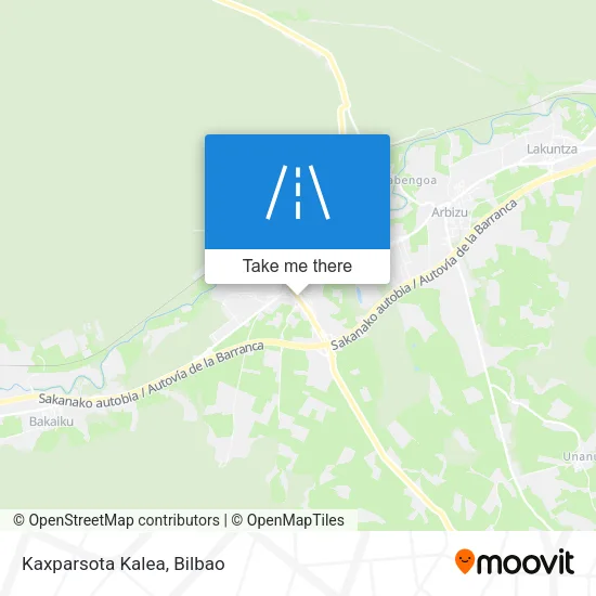 Kaxparsota Kalea map