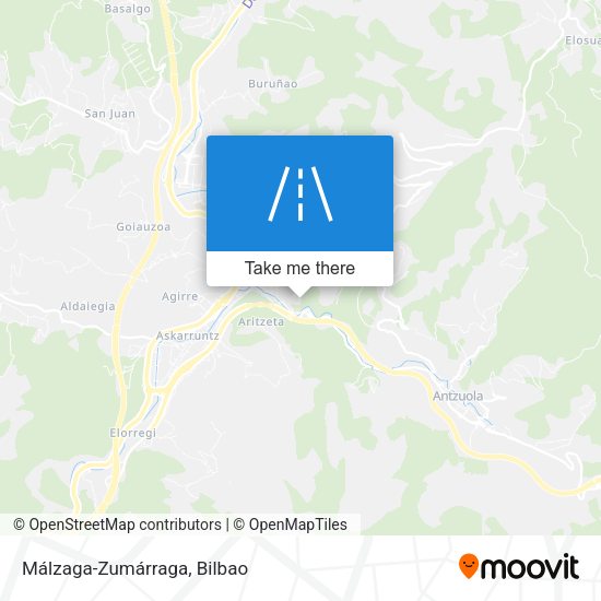 Málzaga-Zumárraga map