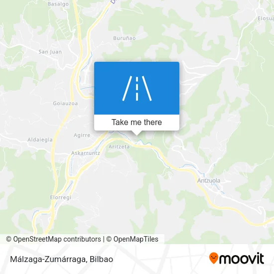 Málzaga-Zumárraga map