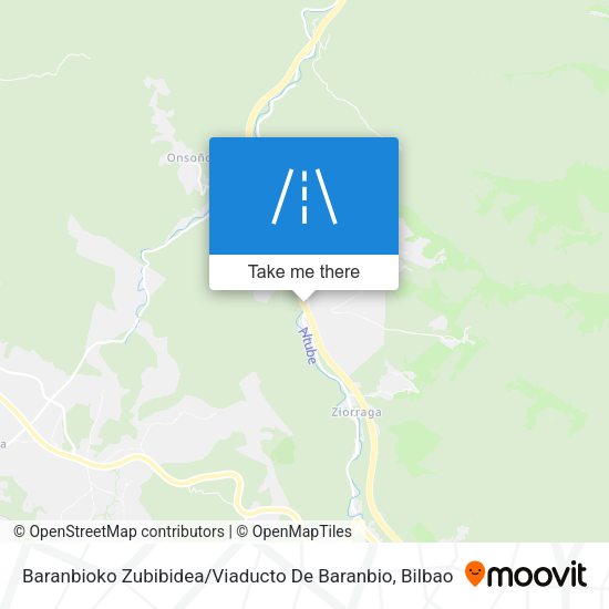 Baranbioko Zubibidea / Viaducto De Baranbio map