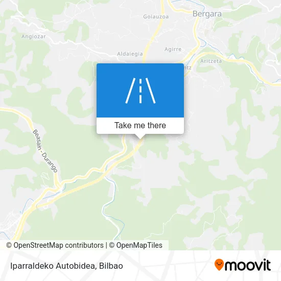 Iparraldeko Autobidea map
