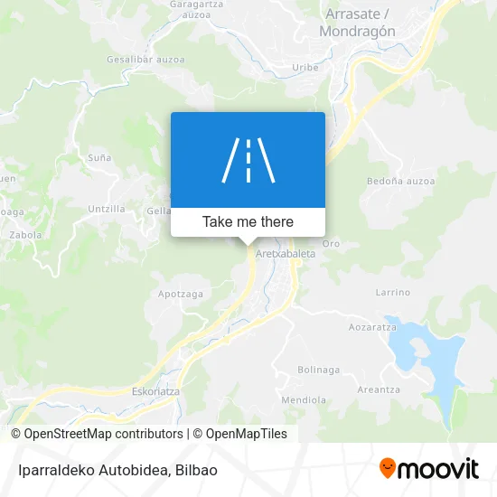 Iparraldeko Autobidea map