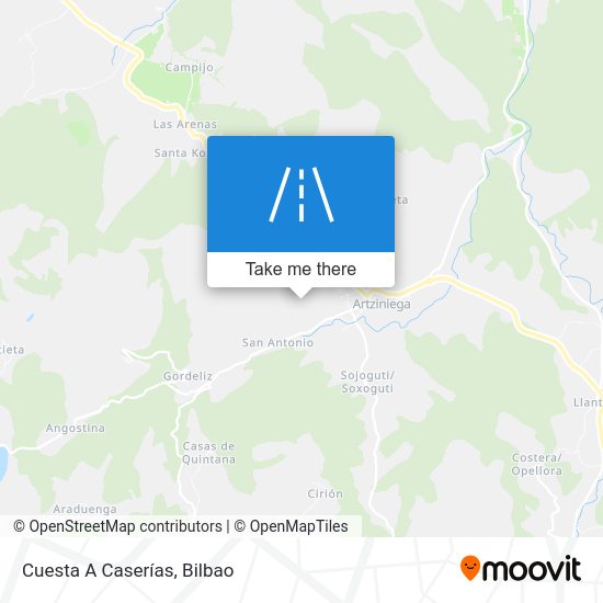 Cuesta A Caserías map