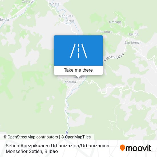 Setien Apezpikuaren Urbanizazioa / Urbanización Monseñor Setién map