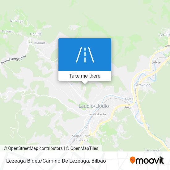 Lezeaga Bidea / Camino De Lezeaga map