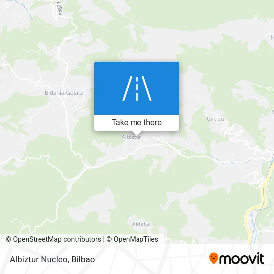 Albiztur Nucleo map