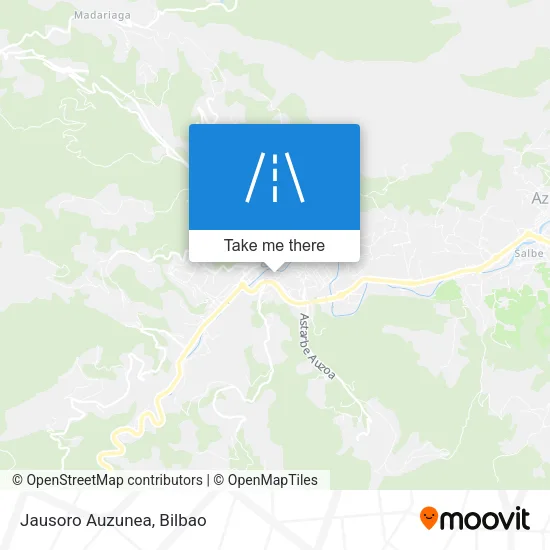 Jausoro Auzunea map