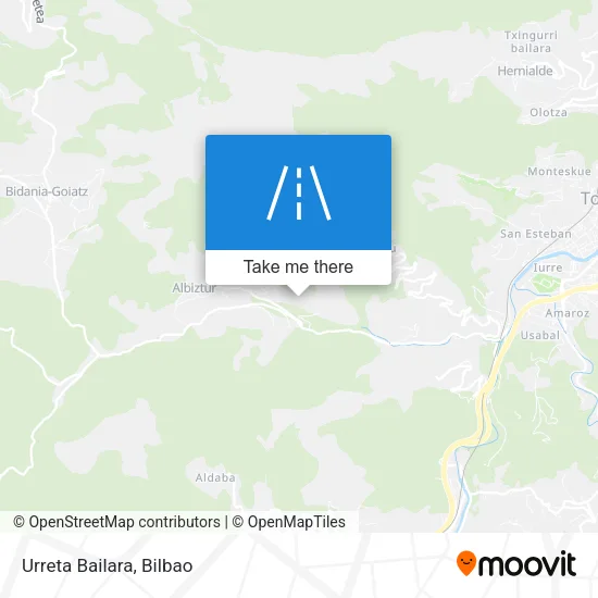 Urreta Bailara map