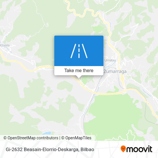 Gi-2632 Beasain-Elorrio-Deskarga map