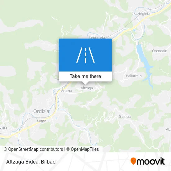 Altzaga Bidea map
