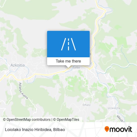 Loiolako Inazio Hiribidea map