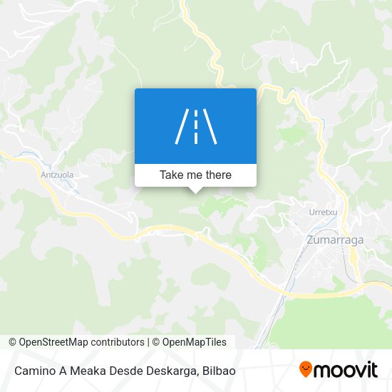 Camino A Meaka Desde Deskarga map