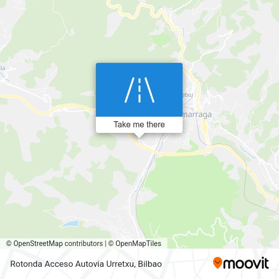 Rotonda Acceso Autovia Urretxu map