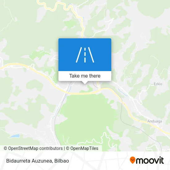 Bidaurreta Auzunea map