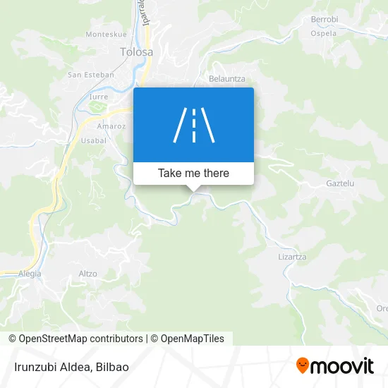 Irunzubi Aldea map
