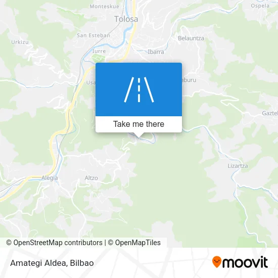 Amategi Aldea map