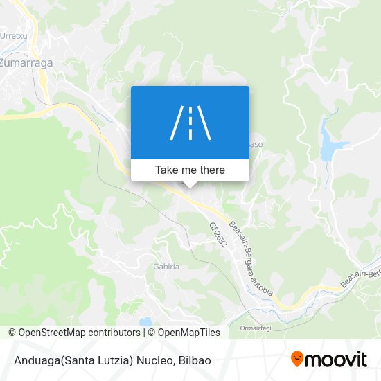 Anduaga(Santa Lutzia) Nucleo map