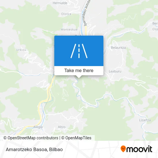 Amarotzeko Basoa map