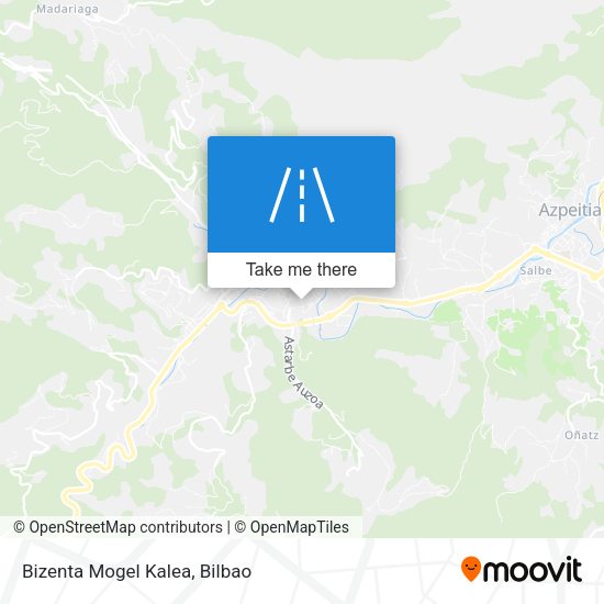 Bizenta Mogel Kalea map