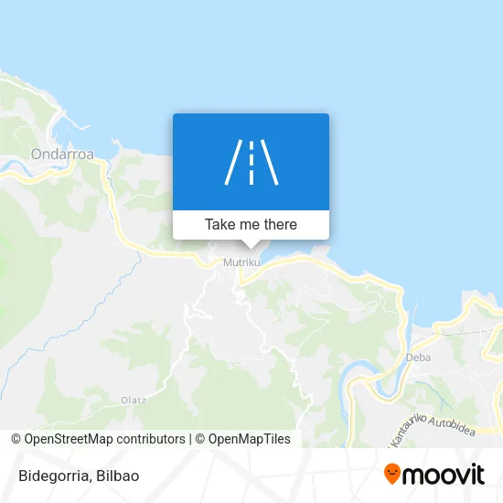 Bidegorria map