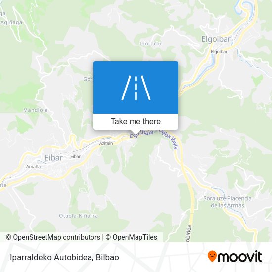 Iparraldeko Autobidea map