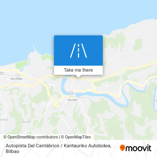 Autopista Del Cantábrico / Kantauriko Autobidea map
